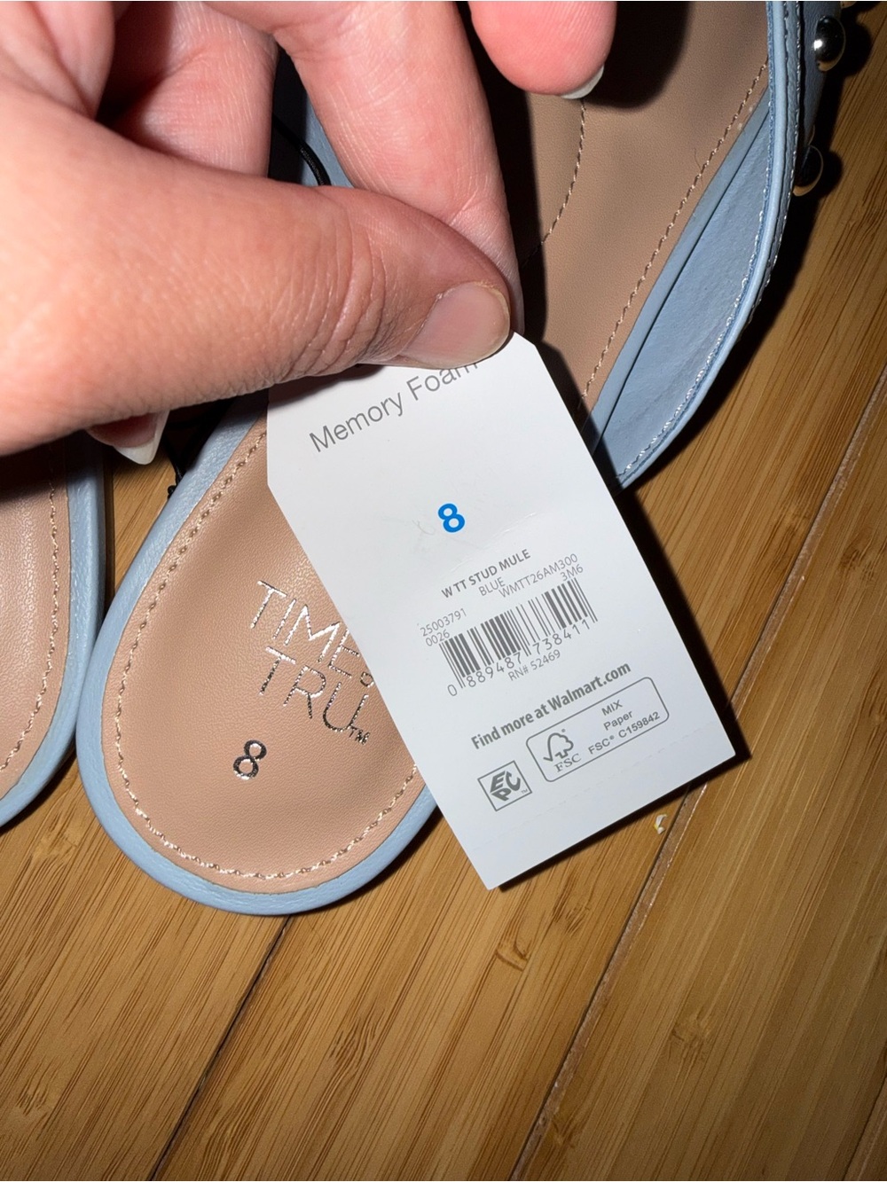 Time and Tru Studded Slip On Mule - Picture 3 of 4
